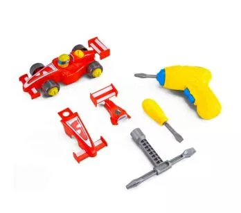 Carrinho com Acessórios - Senninha - Scuderia - 21 peças - Pakitoys