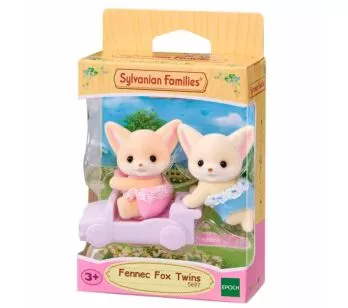Figuras - Sylvanian Families - Gêmeos Raposas do Deserto - Epoch Magia
