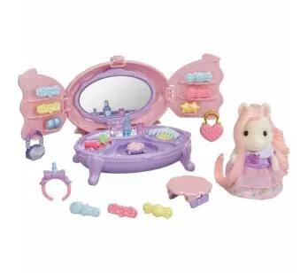 Conjunto e Figura - Sylvanian Families - Penteadeira da Pônei - Epoch Magia