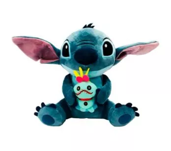 Pelúcia Infantil - 33cm - Disney Lilo e Stitch - Stitch e Scrump - Fun Divirta-se