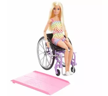 Boneca Articulada - Barbie Fashionista - Cadeira de Rodas - 194 - Mattel