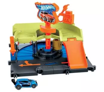 Conjunto e Veículo - Hot Wheels City - Lava-Rápido - Mattel