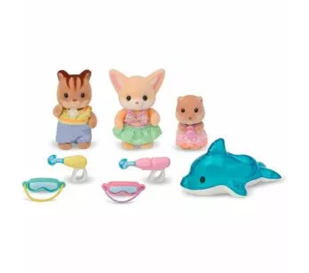 Figuras - Sylvanian Families - Diversão na Piscina - Epoch Magia