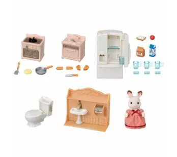 Figura com Acessórios - Sylvanian Families - Primeiros Móveis - Epoch Magia