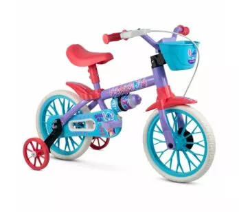 Bicicleta Infantil com Rodinhas - Aro 12 - Disney Stitch - Nathor
