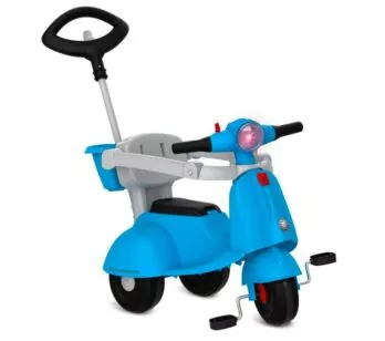 Triciclo Infantil - Passeio e Pedal - Banderetta - Azul - Bandeirante