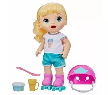 Boneca - Baby Alive - Roller Skate - Bebê Patinadora - Loira - Hasbro
