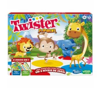 Jogo Infantil - 2 em 1 - Twister Junior - Hasbro Gaming