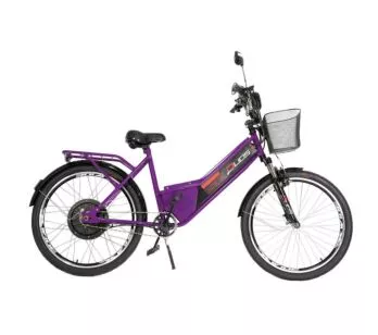 Bicicleta Elétrica - Aro 24 - Duos Confort - 800w 48v 15ah - Violeta - Duos Bikes