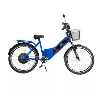 Bicicleta Elétrica - Aro 24 - Street PAM - 800w - Azul - Plug and Move