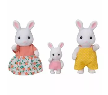 Figuras - Sylvanian Families - Família Coelhos Neve - Epoch Magia