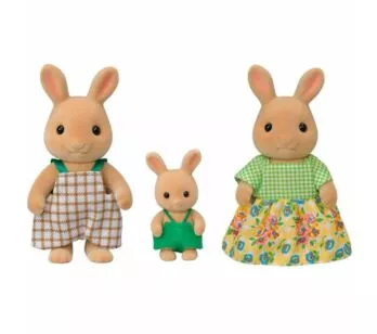 Figuras - Sylvanian Families - Família Coelhos Raio de Sol - Epoch Magia