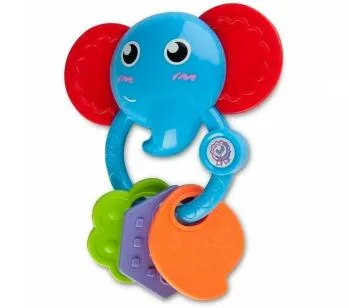 Chocalho e Mordedor - Morde-Morde Animal - Elefante - Zoop Toys