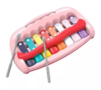 Xilofone Piano Infantil - Bandinha Show - Rosa - Zoop Toys