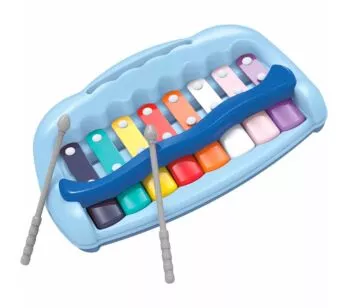 Xilofone Piano Infantil - Bandinha Show - Azul - Zoop Toys