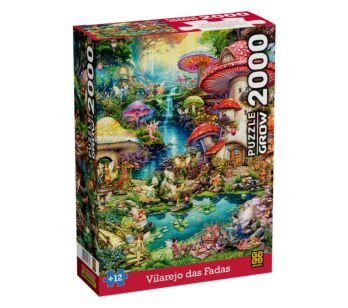 Quebra-Cabeça - 2000 Peças - Vilarejo das Fadas- Grow
