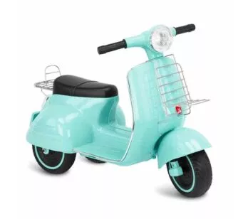 Lambreta Scooter Elétrica Infantil - 6v - Turquesa - Bandeirante