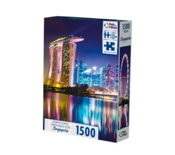 Quebra-Cabeça - 1500 Peças –Singapura  – Pais e Filhos