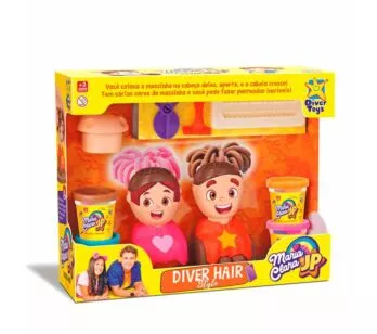 Massinha de Modelar - Maria Clara e JP - Diver Hair Style - Divertoys