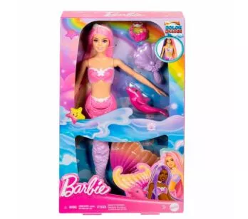 Boneca - Barbie Sereia Cores Mágicas - Malibu - Muda de Cor - Mattel