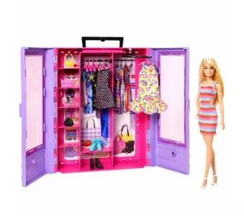 Conjunto e Boneca - Barbie - Armário Closet de Luxo - Mattel
