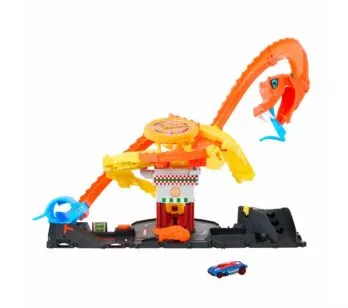 Conjunto e Pista - Hot Wheels City - Ataque de Cobra vs Pizzaria - Mattel