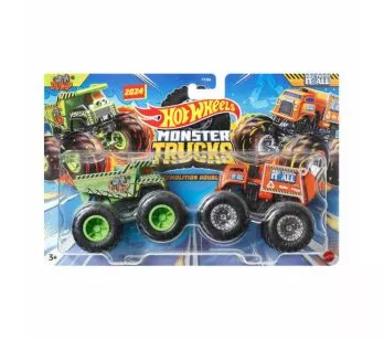 Conjunto de Veículos - Hot Wheels Monster Trucks - Dump vs Will Trash - Mattel