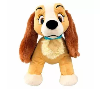 Pelúcia Infantil - Disney a Dama e o Vagabundo - Cachorra - Fun Divirta-se