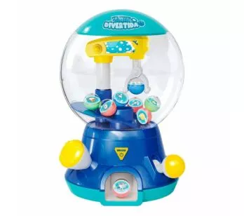 Mini Máquina Infantil de Pegar - Garra Divertida Ball Azul - DM Toys