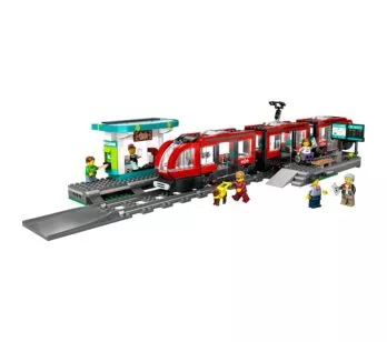Bloco de Montar – CITY – Bonde e Estacao do Centro da Cidade - 811  peças - LEGO