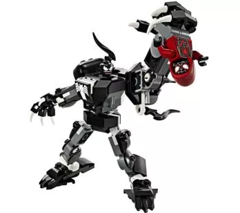 Bloco de Montar - Marvel – Armadura Mech Venom vs. Miles Morales - 134  peças - LEGO