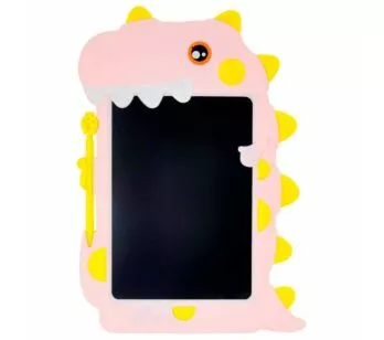 Lousa Educativa - Quadro LCD - Dino Rosa - DM Toys