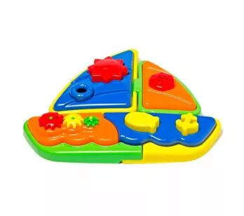 Quebra-Cabeça Didático - 16 peças - Play Time Veleiro - Cotiplás
