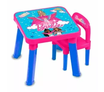Mesa com Cadeira para Atividades - Barbie - Fun Divirta-se