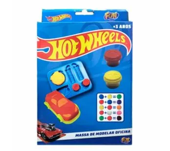 Massinha de Modelar - Hot Wheels - Oficina - Fun Divirta-se