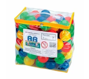 Kit Bolsa com 100 Bolinhas Plásticas - Bag Colorida - BB Bolinhas
