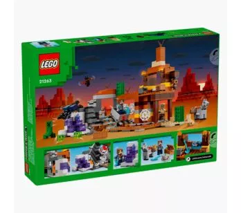 Blocos de Montar - Poço de Minas Terras Baldias - 538 peças - LEGO Minecraft