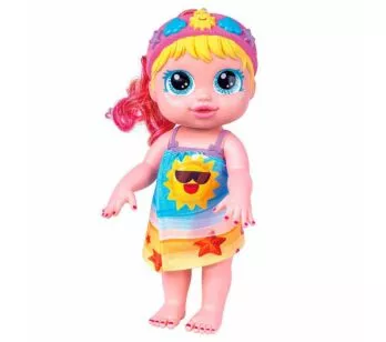 Boneca de Vinil - Baby’s Collection - Dia de Beleza Loira - Super Toys