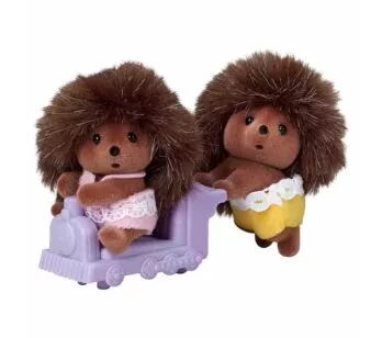 Figuras - Sylvanian Families - Gêmeos Porco Espinho - Epoch Magia