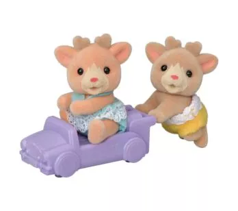 Figuras - Sylvanian Families - Gêmeos Renas - Epoch Magia