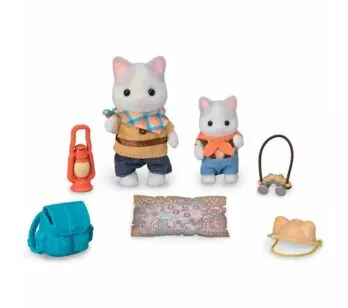 Figuras - Sylvanian Families - Exploração Animada Gatos de Leite - Epoch Magia