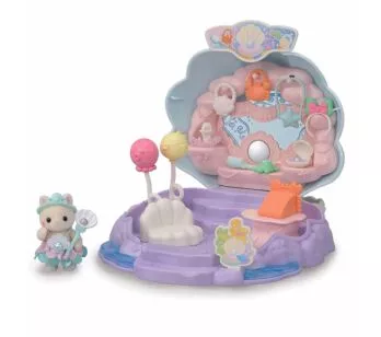 Figura e Cenário - Sylvanian Families - Loja da Bebê Sereia - Epoch Magia
