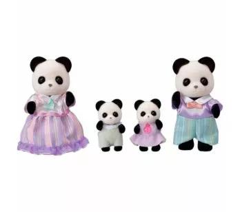 Figuras - Sylvanian Families - Família dos Pandas Graciosos - Epoch Magia