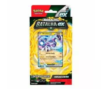 Jogo de Cartas - Pokémon - Baralho Batalha EX - Miraidon - Copag