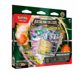 Jogo de Cartas - Pokémon - Batalha Deluxe - Miraidon Ex - Copag