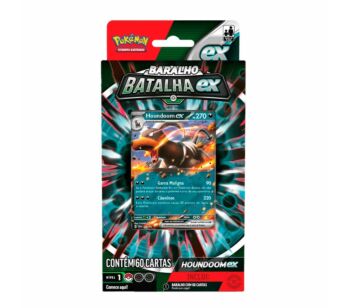 Jogo de Cartas - Pokémon - Baralho Batalha EX - Houndoom - Copag