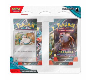 Jogo de Cartas - Pokémon Blister Quadruplo - Máscaras de Crepúsculo - Snorlax - Copag
