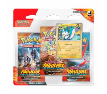Jogo de Cartas - Pokémon Blister Triplo - Fagulhas Impetuosas - Pachirisu - Copag