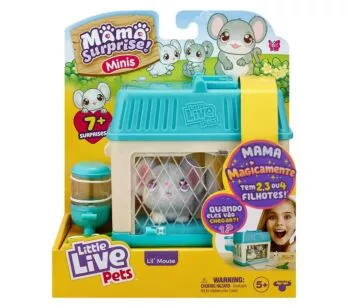 Figura Interativa - Little Live Pets - Mama Surprise Mini Ratinha - Fun Divirta-se