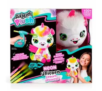 Pelúcia de Pintar - Airbrush Plush - Unicórnio Neon - Fun Divirta-se